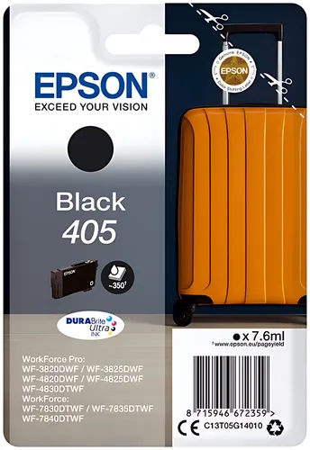 Epson C13T05G14010/405 Tintenpatrone schwarz, 350 Seiten 7.6ml