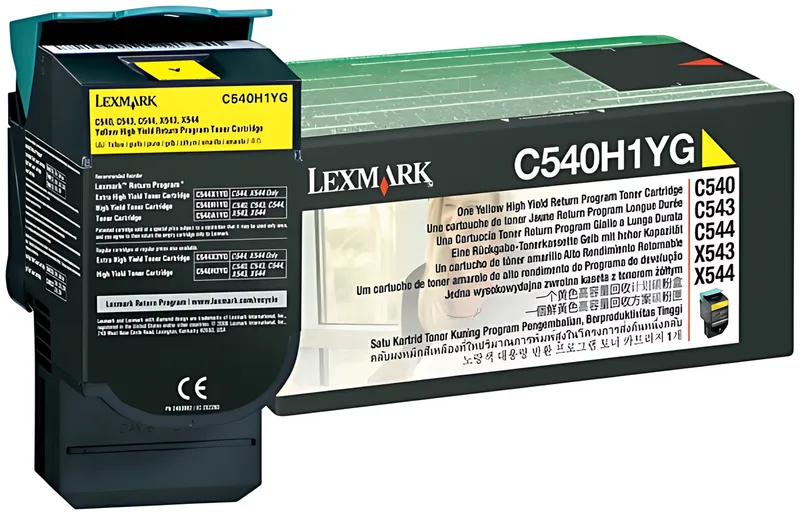 Lexmark C540H1YG Toner gelb return program, 2.000 Seiten ISO/IEC 19798