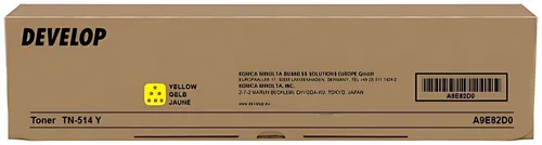 Develop A9E82D0/TN-514Y Toner gelb, 26.000 Seiten/5%