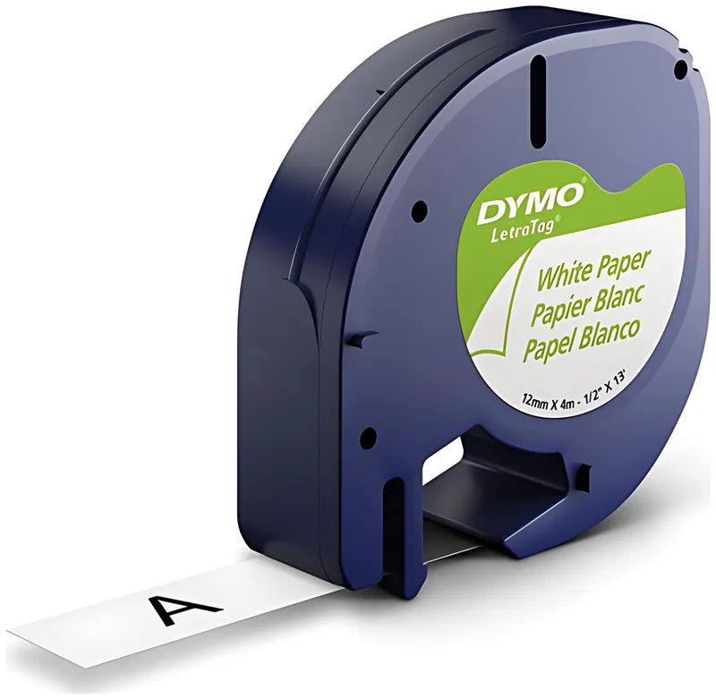 Dymo 91220/S0721520 DirectLabel-Etiketten Papier weiss 12mm x 4m