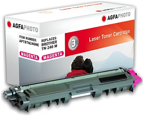AgfaPhoto APTBTN246ME Toner-Kit magenta, 2.200 Seiten 55 Gramm (ersetzt Brother TN246M)