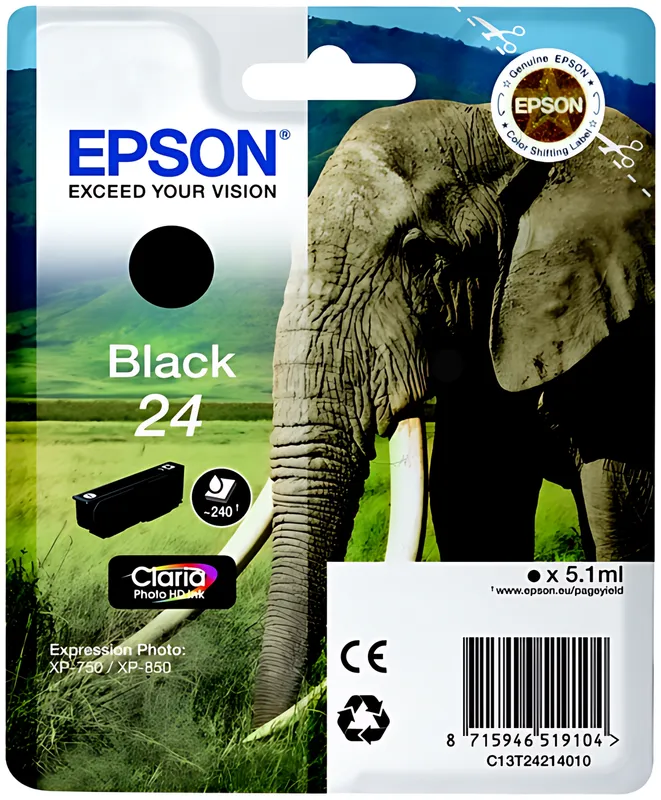 Einzelne Epson 24 Tintenpatronen