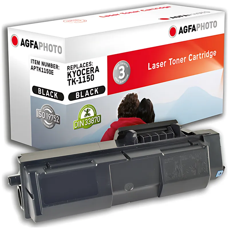 AgfaPhoto APTK1150E Toner-Kit, 3.000 Seiten 120 Gramm (ersetzt Kyocera TK-1150)