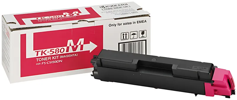 Kyocera 1T02KTBNL0/TK-580M Toner magenta, 2.800 Seiten ISO/IEC 19798