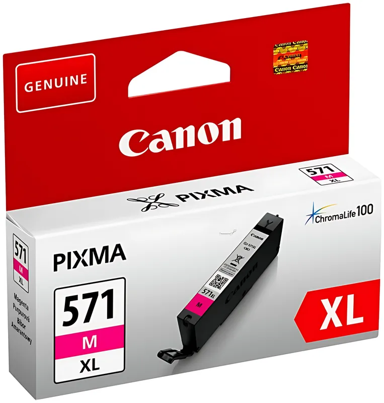 Canon 0333C001/CLI-571MXL Tintenpatrone magenta High-Capacity, 650 Seiten ISO/IEC 24711 400 Fotos 11ml