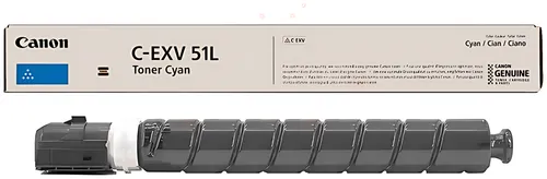 Canon 0485C002/C-EXV51LC Toner-Kit cyan, 26.000 Seiten/5%