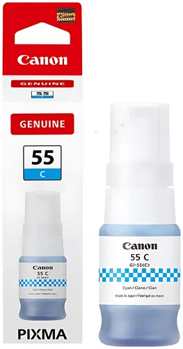 Canon 6289C001/GI-55C Tintenflasche cyan, 3.000 Seiten ISO/IEC 19752 40ml