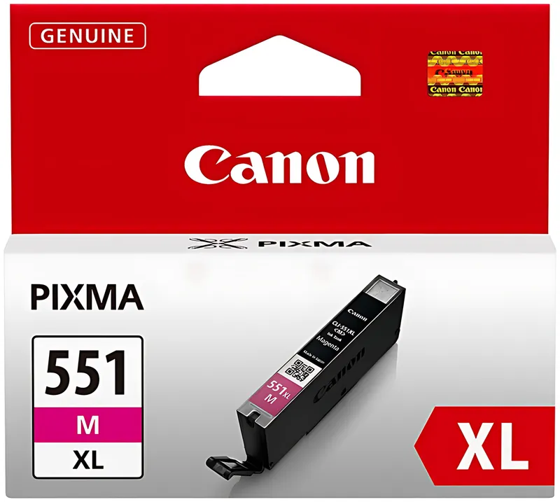 Canon 6445B001/CLI-551MXL Tintenpatrone magenta High-Capacity, 680 Seiten ISO/IEC 24711 313 Fotos 11ml