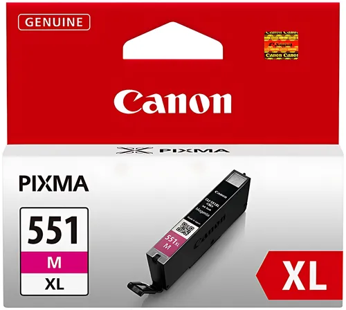 Canon 6445B001/CLI-551MXL Tintenpatrone magenta High-Capacity, 680 Seiten ISO/IEC 24711 313 Fotos 11ml