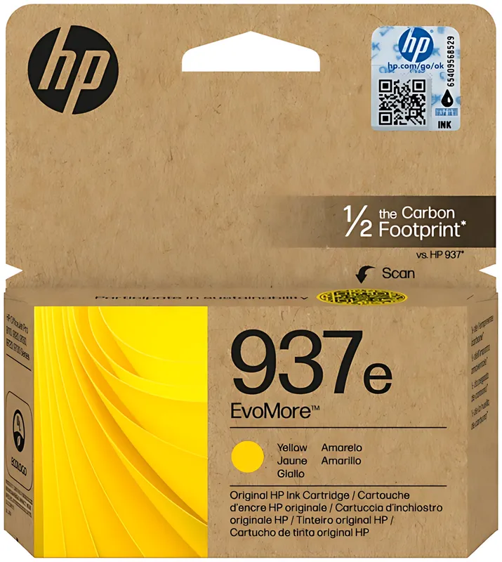 HP 4S6W8NE/937E Druckkopfpatrone gelb Evomore, 1.650 Seiten ISO/IEC 19752