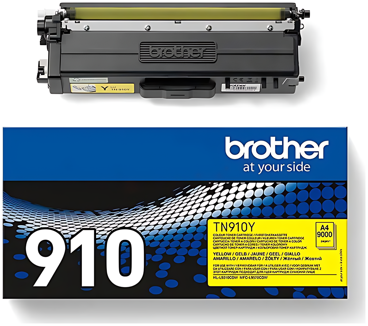 Brother TN-910Y Toner-Kit gelb, 9.000 Seiten ISO/IEC 19752