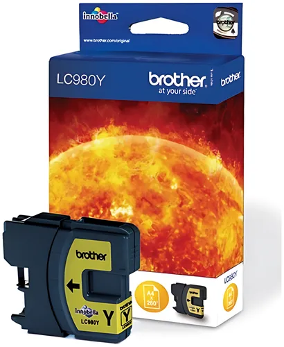 Brother LC-980Y Tintenpatrone gelb, 260 Seiten ISO/IEC 24711 5.5ml