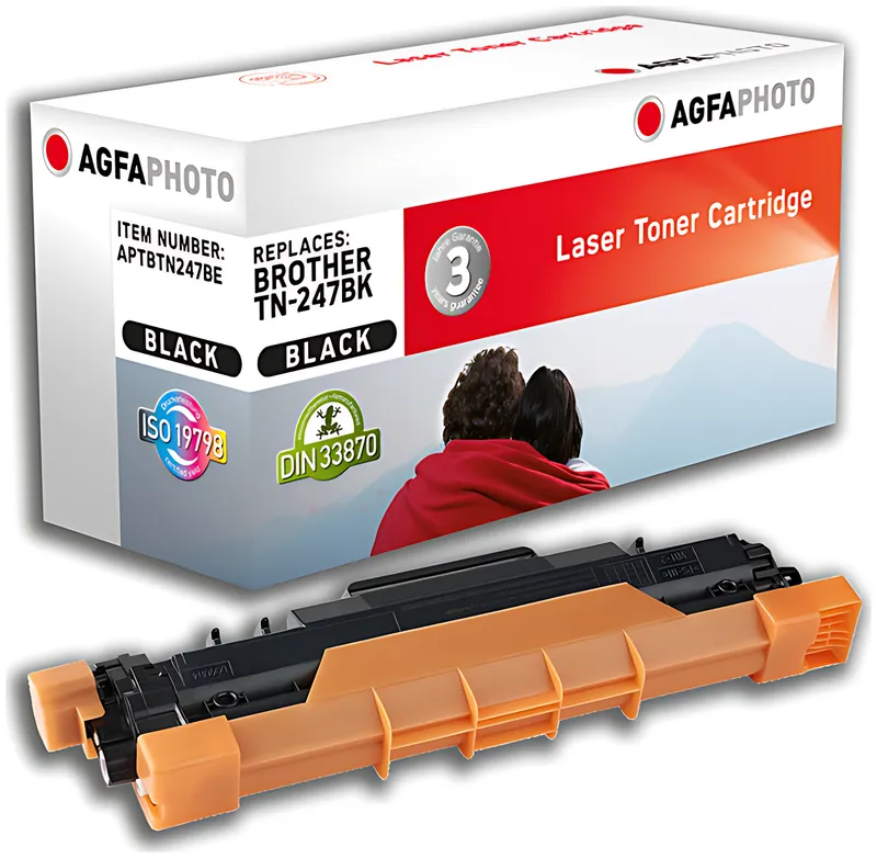AgfaPhoto APTBTN247BE Toner-Kit schwarz, 3.000 Seiten 70 Gramm (ersetzt Brother TN247BK)