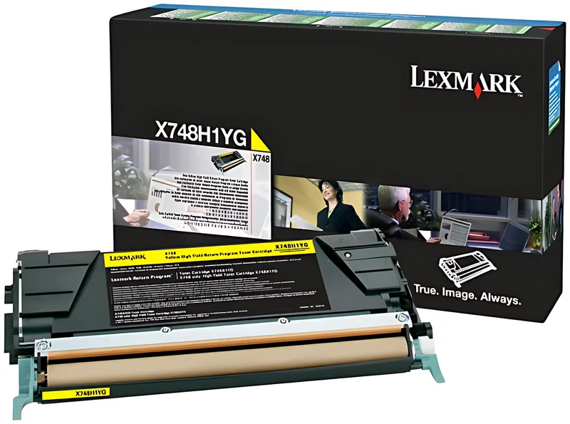 Lexmark X748H1YG Tonerkartusche gelb return program, 10.000 Seiten ISO/IEC 19798