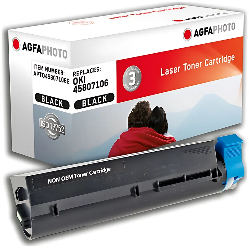 AgfaPhoto APTO45807106E Toner-Kit, 7.000 Seiten 170 Gramm (ersetzt OKI 45807106)