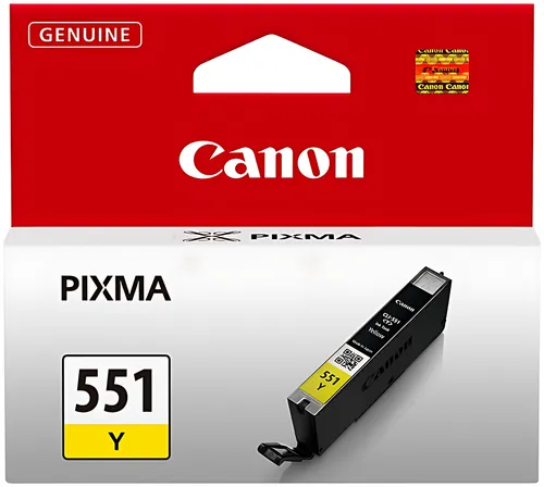 Canon 6511B001/CLI-551Y Tintenpatrone gelb, 344 Seiten ISO/IEC 24711 130 Fotos 7ml
