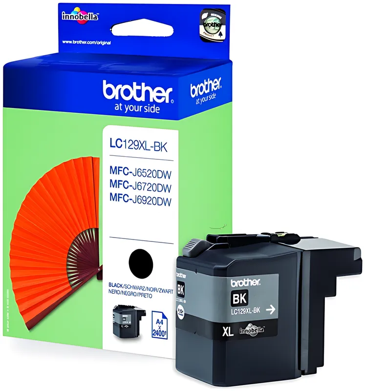 Brother LC-129XLBK Tintenpatrone schwarz, 2.400 Seiten ISO/IEC 24711 50ml