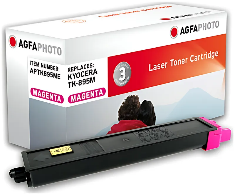 AgfaPhoto APTK895ME Toner magenta, 6.000 Seiten 120 Gramm (ersetzt Kyocera TK-895M)