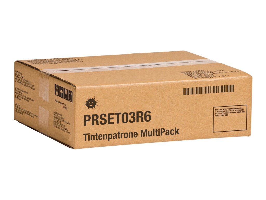 Kompatibel PRSET03R6 Tintenflasche MultiPack Bk,C,M,Y, 4x21.000 Seiten VE=4 (ersetzt Epson 102)