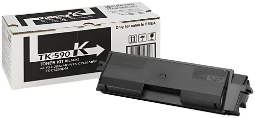 Kyocera 1T02KV0NL0/TK-590K Toner-Kit schwarz, 7.000 Seiten ISO/IEC 19798