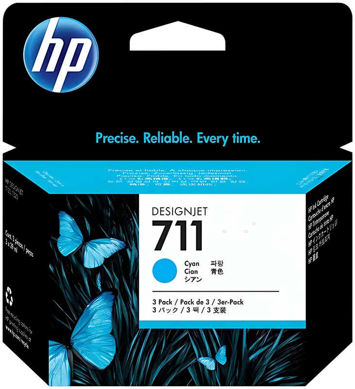 HP CZ134A/711 Tintenpatrone cyan 29ml VE=3