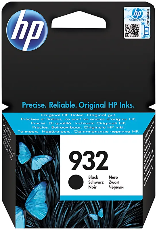 HP CN057AE/932 Tintenpatrone schwarz, 400 Seiten ISO/IEC 24711 8.5ml