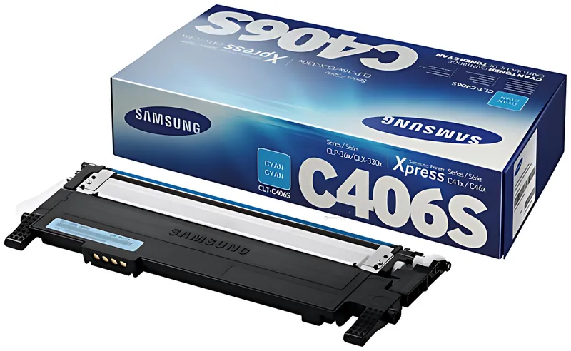 Samsung CLT-C406S/ELS/C406 Toner cyan, 1.000 Seiten ISO/IEC 19798