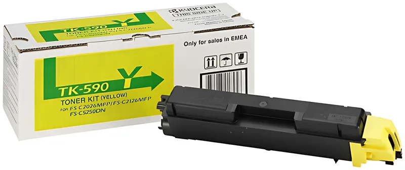 Kyocera 1T02KVANL0/TK-590Y Toner-Kit gelb, 5.000 Seiten ISO/IEC 19798