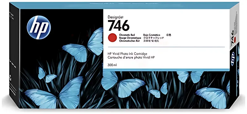HP P2V81A/746 Tintenpatrone rot chromatic 300ml