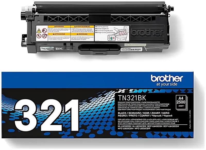 Brother TN-321BK Toner-Kit schwarz, 2.500 Seiten ISO/IEC 19798