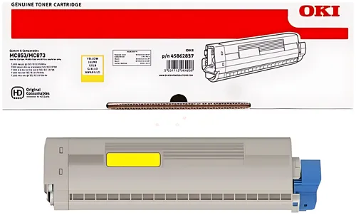 OKI 45862837 Toner-Kit gelb, 7.300 Seiten ISO/IEC 19798