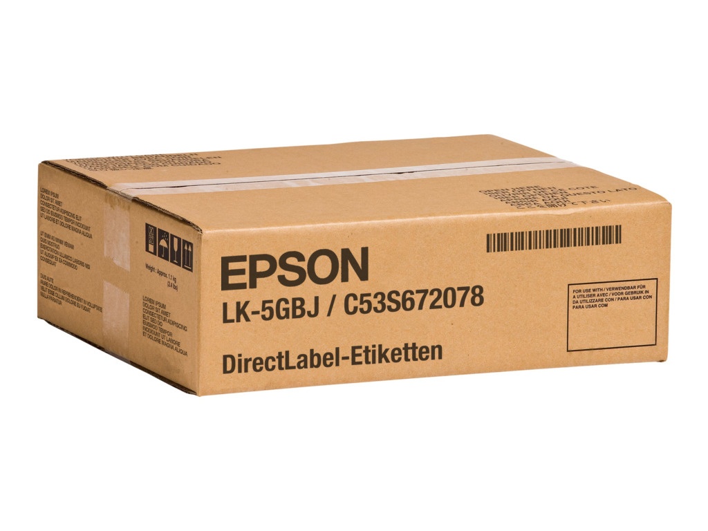 Epson C53S672078/LK-5GBJ DirectLabel-Etiketten schwarz auf grün matt 18mm x 8m