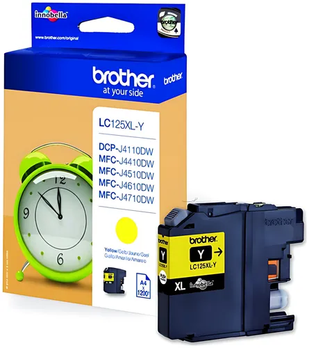 Brother LC-125XLY Tintenpatrone gelb, 1.200 Seiten ISO/IEC 24711 10ml