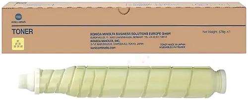 Konica Minolta A3VX255/TN-619Y Toner gelb, 78.000 Seiten