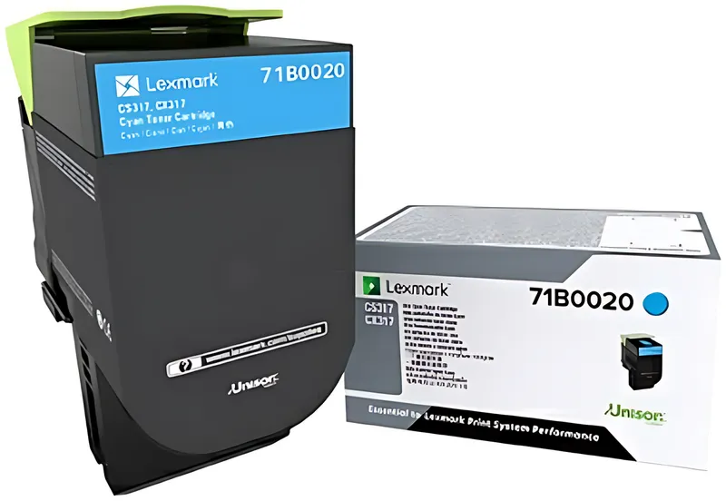 Lexmark 71B20C0 Toner-Kit cyan return program, 2.300 Seiten ISO/IEC 19752