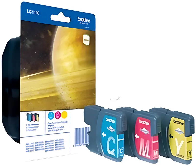 Brother LC-1100RBWBPDR Tintenpatrone MultiPack C,M,Y Blister, 3x325 Seiten ISO/IEC 24711 VE=3
