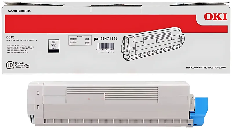 OKI 46471116 Toner-Kit schwarz, 5.000 Seiten ISO/IEC 19752