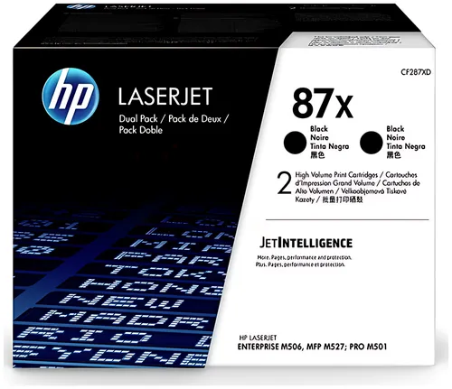 HP CF287XD/87X Tonerkartusche High-Capacity Doppelpack, 2x18.000 Seiten ISO/IEC 19752 VE=2