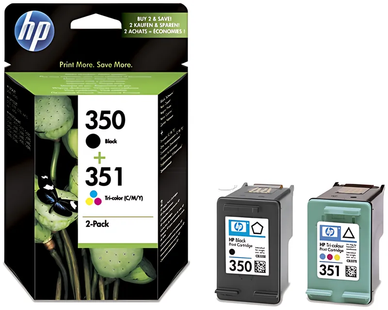 HP SD412EE/350+351 Druckkopfpatrone Multipack schwarz + color 200 pg + 170 pg VE=2