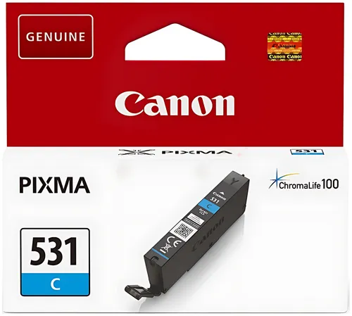 Canon 6119C001/CLI-531C Tintenpatrone cyan, 515 Seiten ISO/IEC 19752 191 Fotos 8.2ml