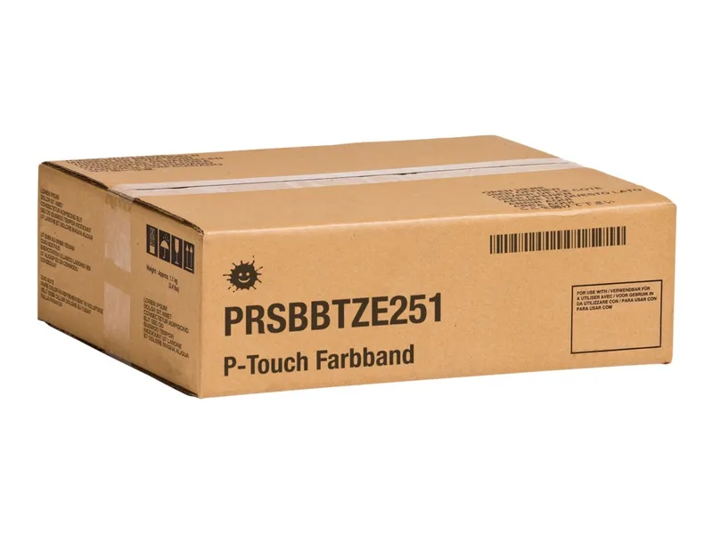 Kompatibel PRSBBTZE251 DirectLabel schwarz auf weiss Laminat (ersetzt Brother TZE251)