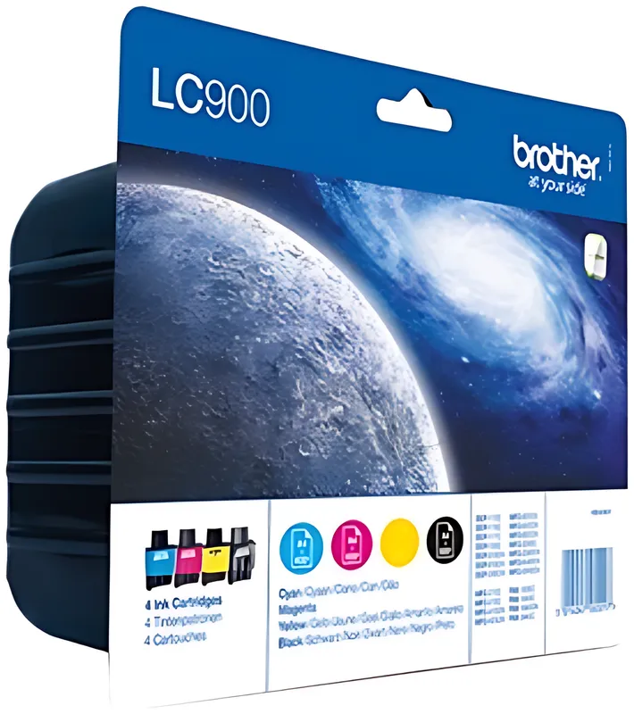 Brother LC-900VALBP Tintenpatrone MultiPack Bk,C,M,Y 500pg + 3x400pg VE=4
