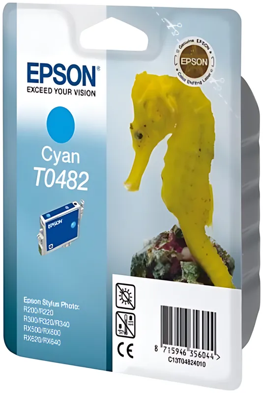 Epson C13T04824010/T0482 Tintenpatrone cyan, 400 Seiten/5% 13ml