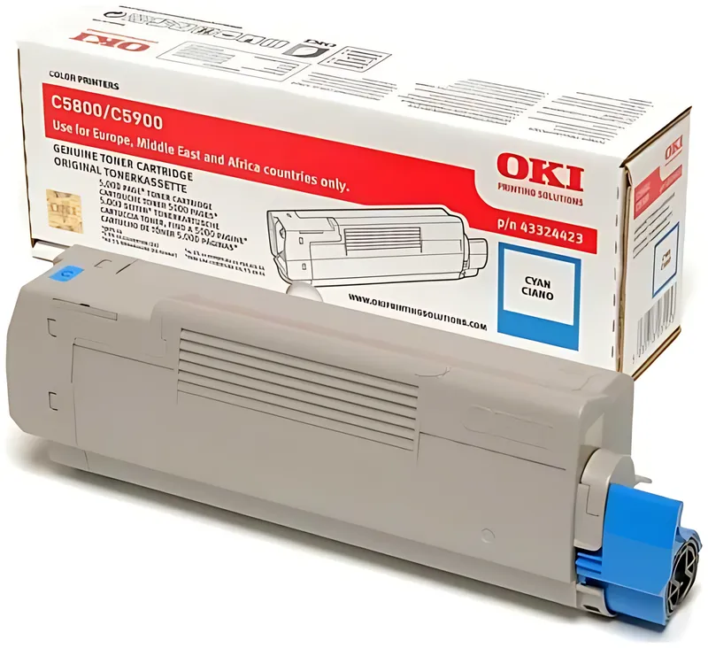 OKI 43324423 Toner cyan, 5.000 Seiten/5%