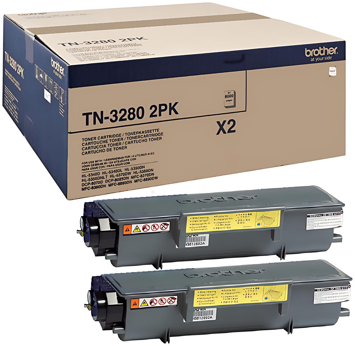 Brother TN-32802PK Toner-Kit Doppelpack, 2x8.000 Seiten ISO/IEC 19752 VE=2