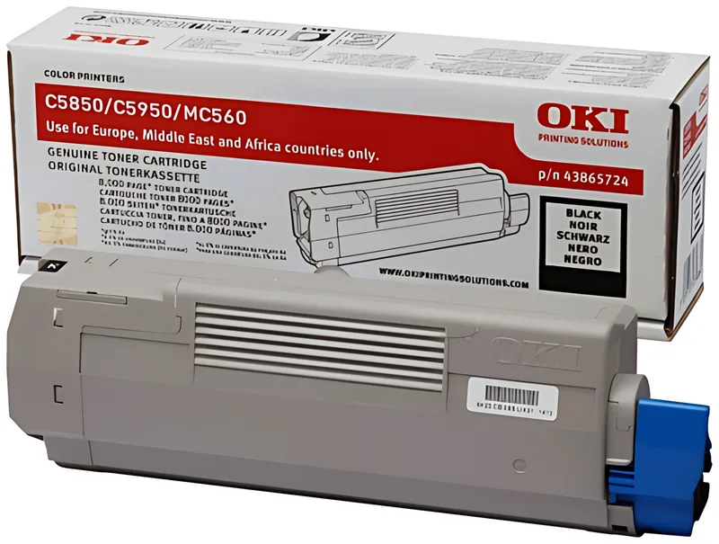 OKI 43865724 Toner schwarz, 8.000 Seiten/5%