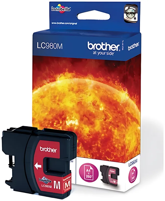 Brother LC-980M Tintenpatrone magenta, 260 Seiten ISO/IEC 24711 5.5ml
