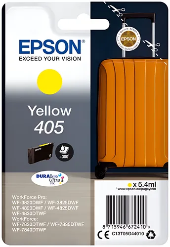 Epson C13T05G44010/405 Tintenpatrone gelb, 300 Seiten 5.4ml