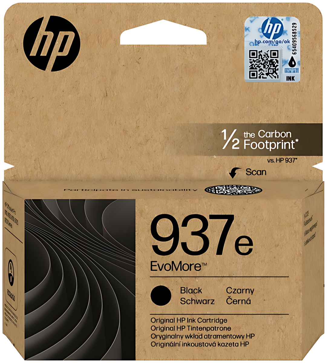 HP 4S6W9NE/937E Druckkopfpatrone schwarz Evomore, 2.500 Seiten ISO/IEC 19752