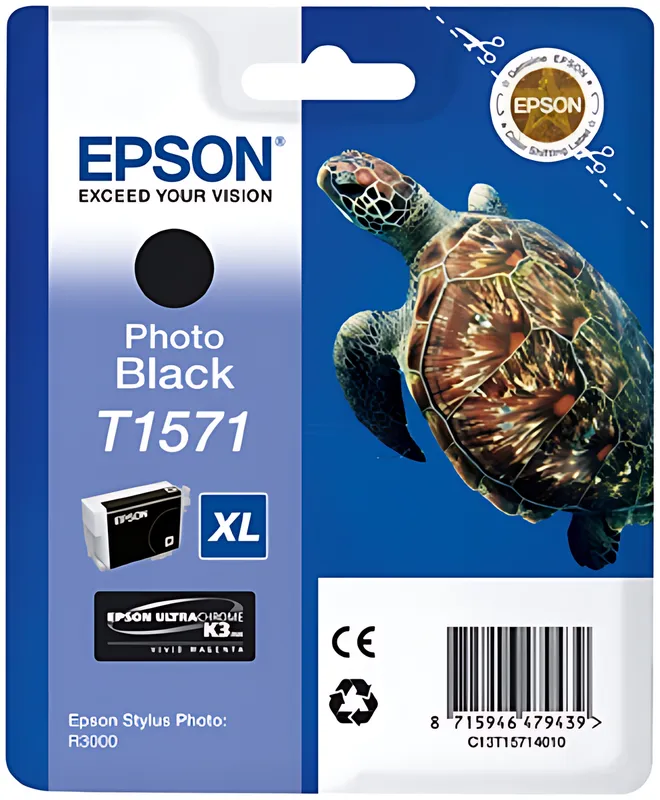 Epson C13T15714010/T1571 Tintenpatrone schwarz foto 25.9ml